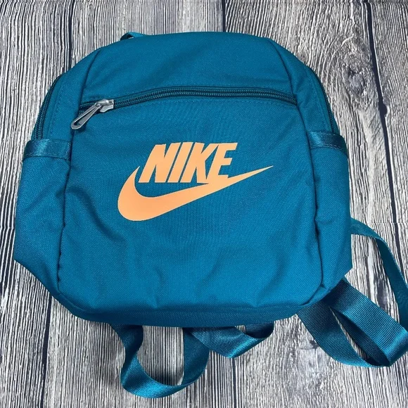 NWT Nike Sportswear Futura 365 Mini Backpack  Navy with Purple and Green Accents Nike Mini Backpack Sportswear Futura 365 (6L) Obsidian Green  main image 4
